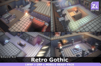 EnviroKit THE GOTHIC TEMPLE Retro Lowpoly Download Free
