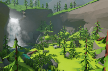 Lowpoly Style Forest Environment Download Free