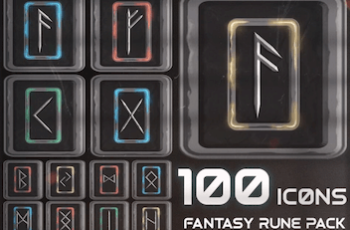 100 Fantasy Rune Icons Pack Download Free