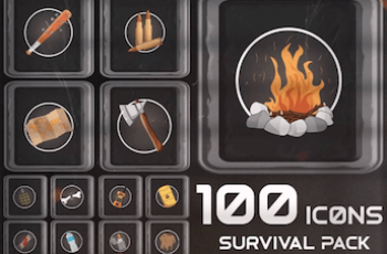 100 Survival Icons Pack Download Free