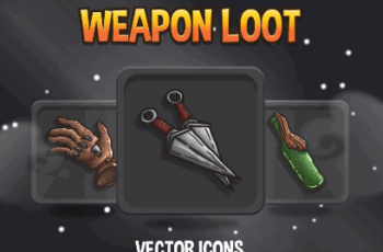 48 WEAPON LOOT RPG ICON PACK Download Free
