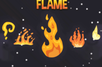 CARTOON FIRE FLAME ANIMATION SPRITE SET Download Free