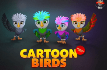 Cartoon birds animated pack Download Free