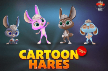 Cartoon hares animated pack Download Free