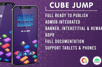 Cube Jump (Admob + GDPR + Unity Engine) Download Free