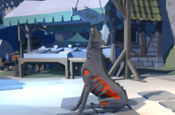 Low Poly Character Demon Dog Fantasy RPG Download Free