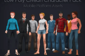 Low Poly Civilian Character Pack Download Free