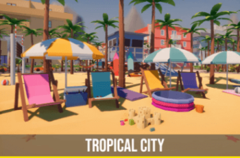 Low Poly Tropical City Download Free