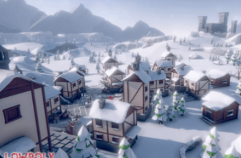Lowpoly Style Winter Environment Download Free