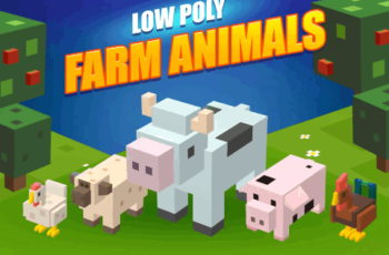 Lowpoly farm animals Download Free