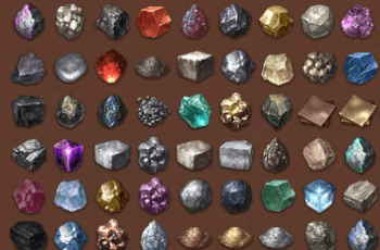 Mining Set (ore, stone, metal) Download Free