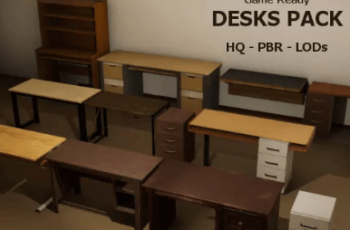 PBR Game-Ready Desks Pack Download Free