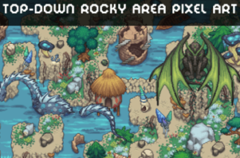 ROCKY TOP-DOWN TILESET PIXEL ART FOR RPG Download Free