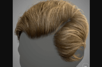 Realtime Hair Tutorial, Example Model, scene and textures Download Free