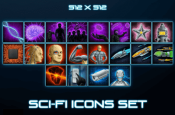 SCI-FI SKILL ICONS 2 Download Free