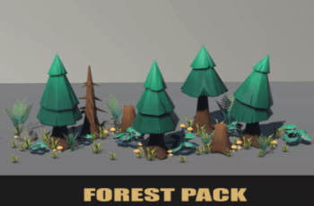 Stylised PBR 3D Forest Pack Download Free