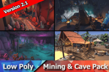 Ultimate Low Poly Mining, Cave & Blacksmith Pack Ores, Gems, Props, Tools Download Free