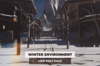 Winter Environment Low Poly Pack Download Free