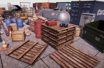 Industrial Props Pack – PBR  Download Free